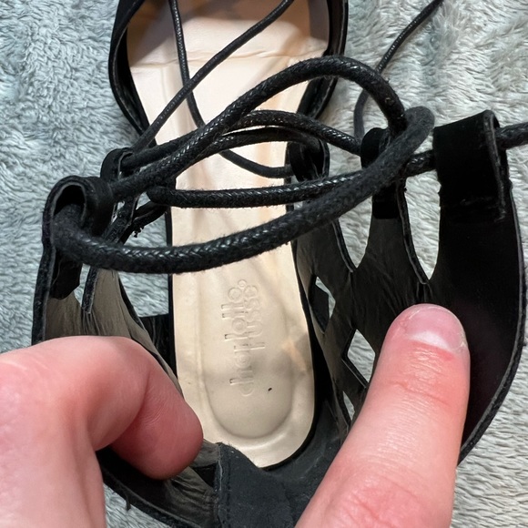 Black Pointed Flat, with Ankle Support - Picture 5 of 6